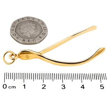 9ct gold Wishbone Pendant